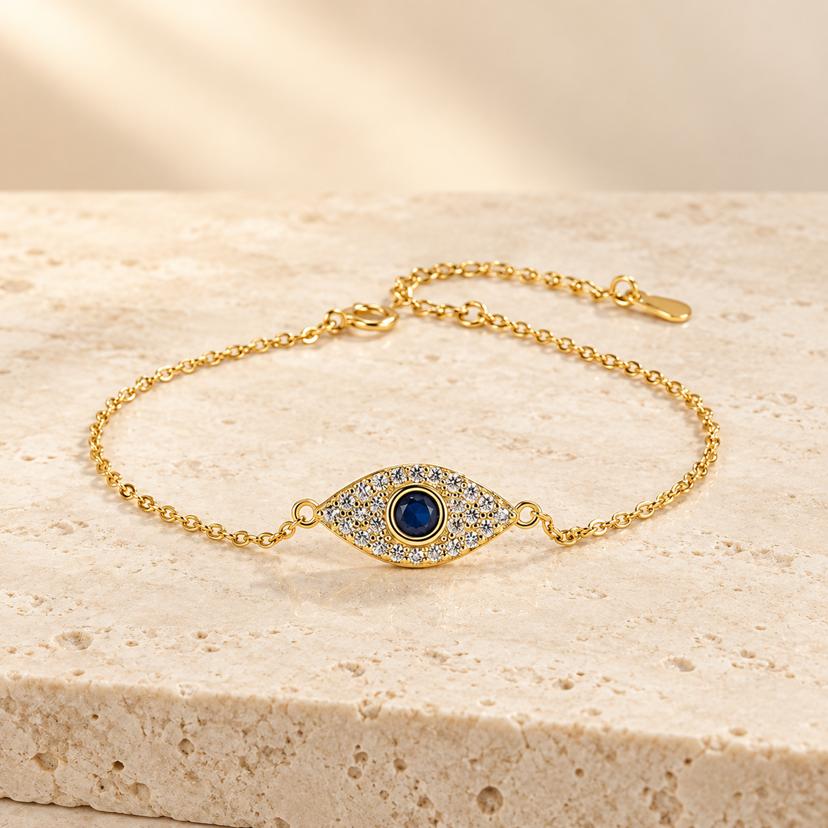 Evil Eye 925 Sterling Silver Bracelet for Women