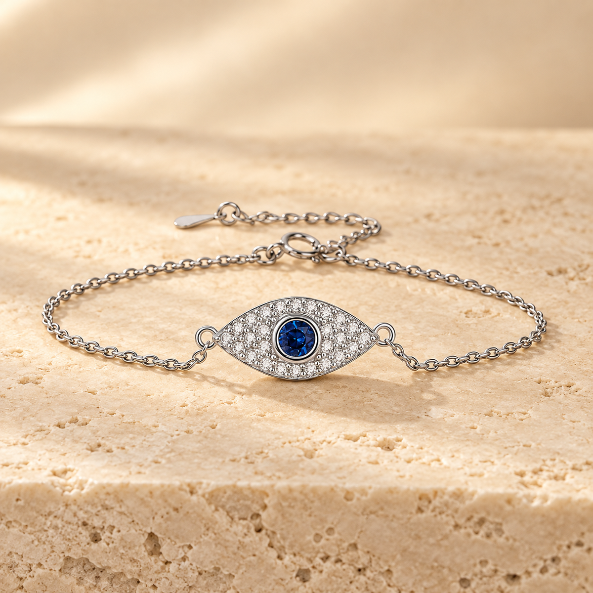 Evil Eye 925 Sterling Silver Bracelet for Women